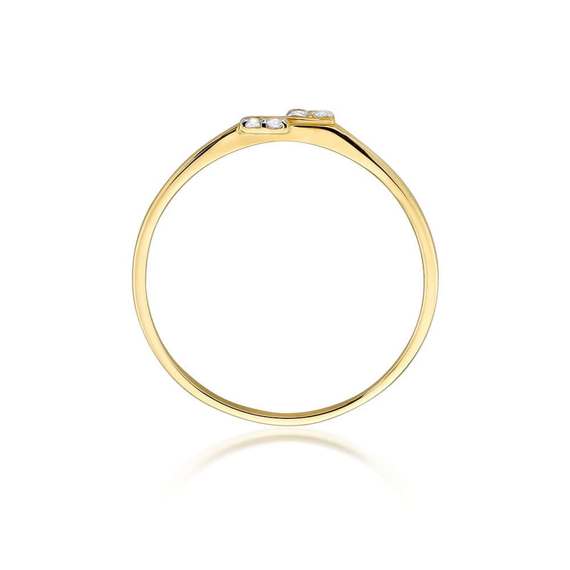 Inel Aur 9K cu Diamante Naturale 0.03 ct, imaginea 3 din 8