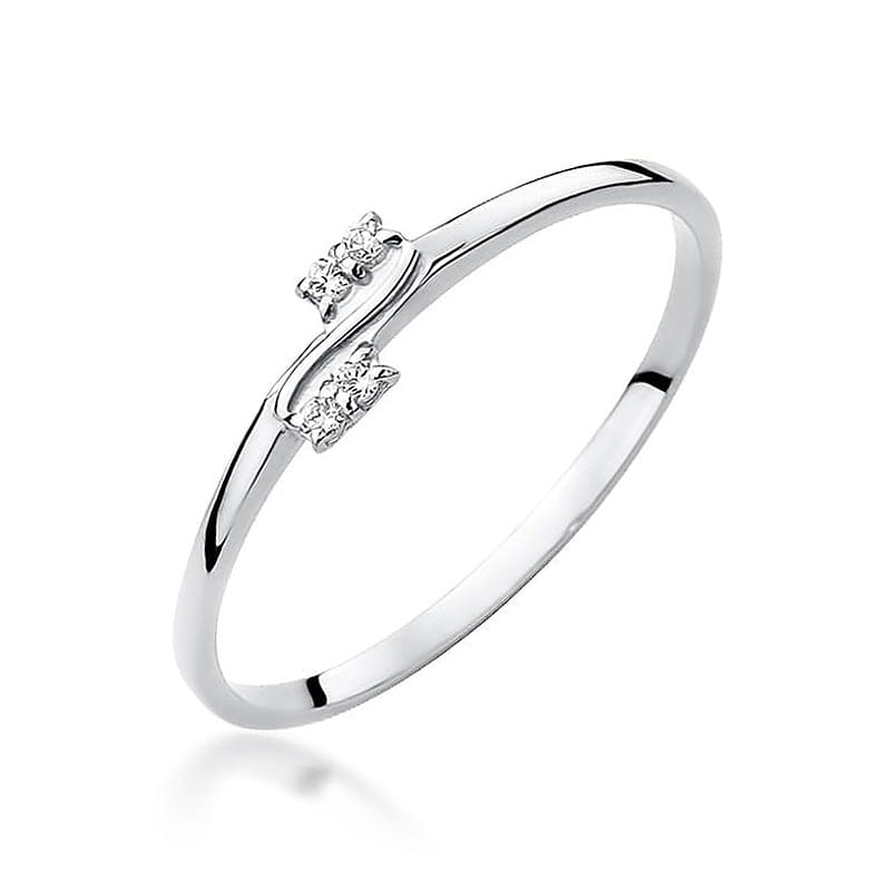 Inel Aur 9K cu Diamante Naturale 0.03 ct, imaginea 5 din 8