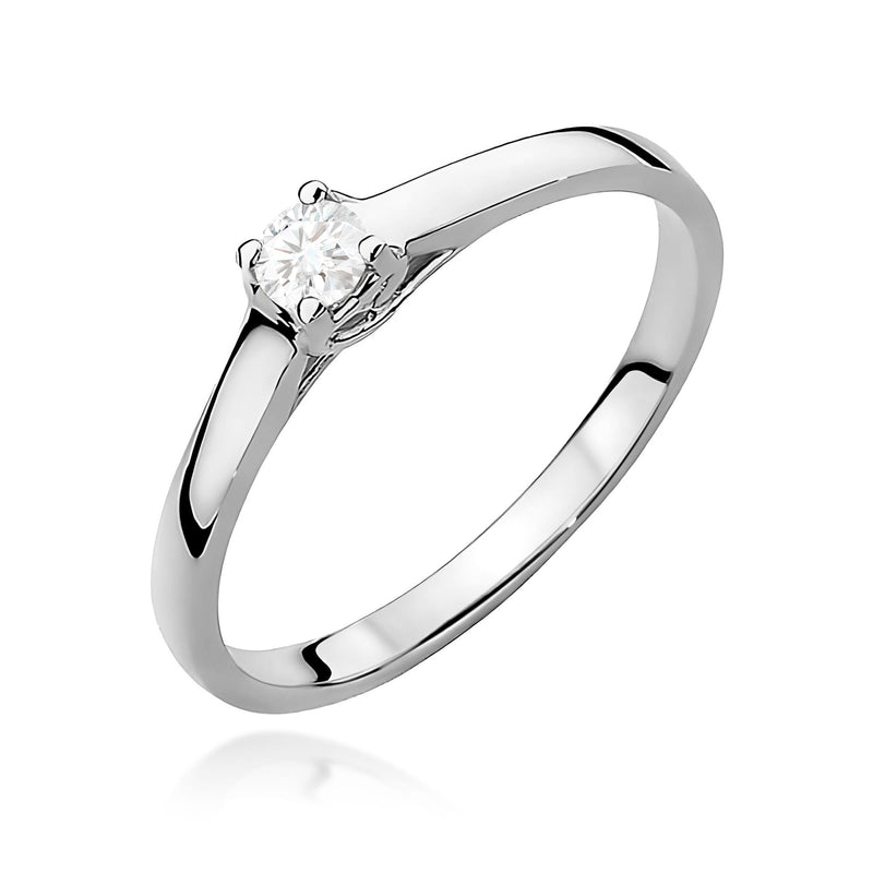 Inel Aur 9K cu Diamant Natural 0.12 ct, imaginea 5 din 8