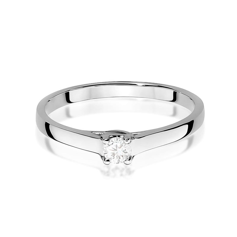 Inel Aur 9K cu Diamant Natural 0.12 ct, imaginea 6 din 8