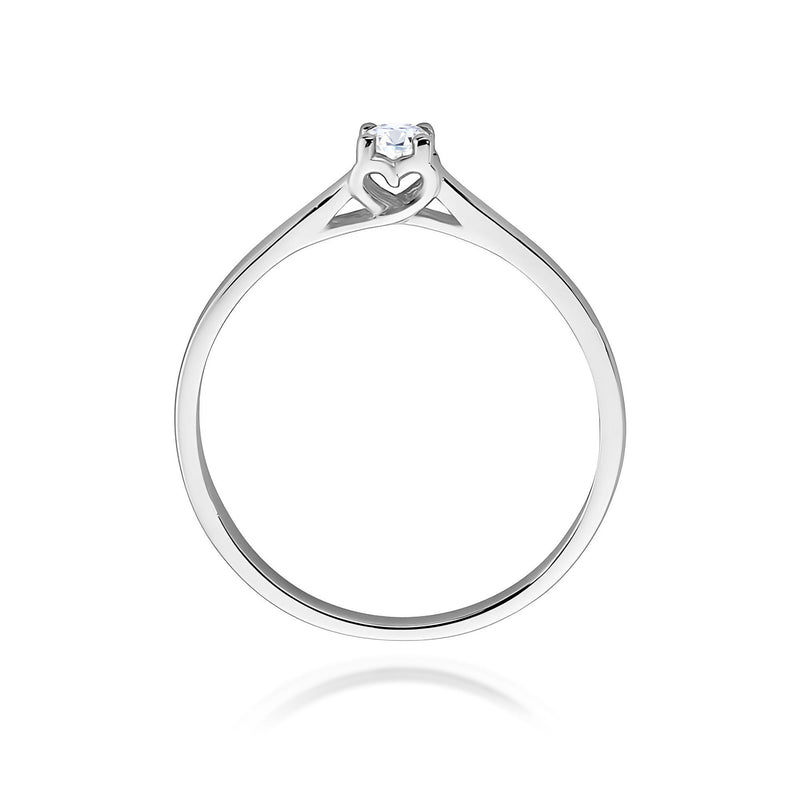 Inel Aur 9K cu Diamant Natural 0.12 ct, imaginea 7 din 8