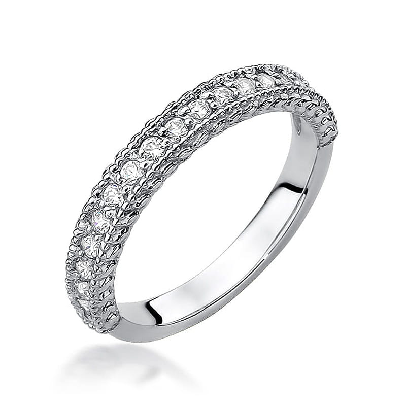 Inel Aur 9K cu Diamante Naturale 0.25 ct, imaginea 4 din 6