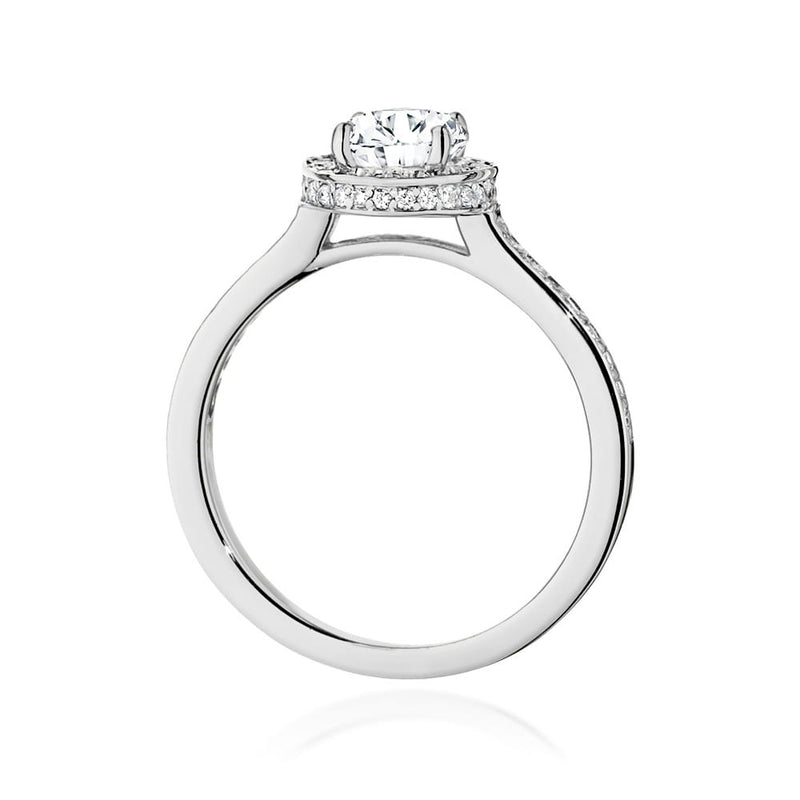 Inel Aur 9K cu Diamante Naturale 1.08 ct, imaginea 5 din 5