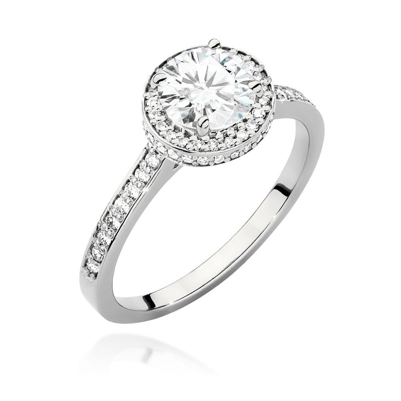 Inel Aur 9K cu Diamante Naturale 1.38 ct, imaginea 3 din 5