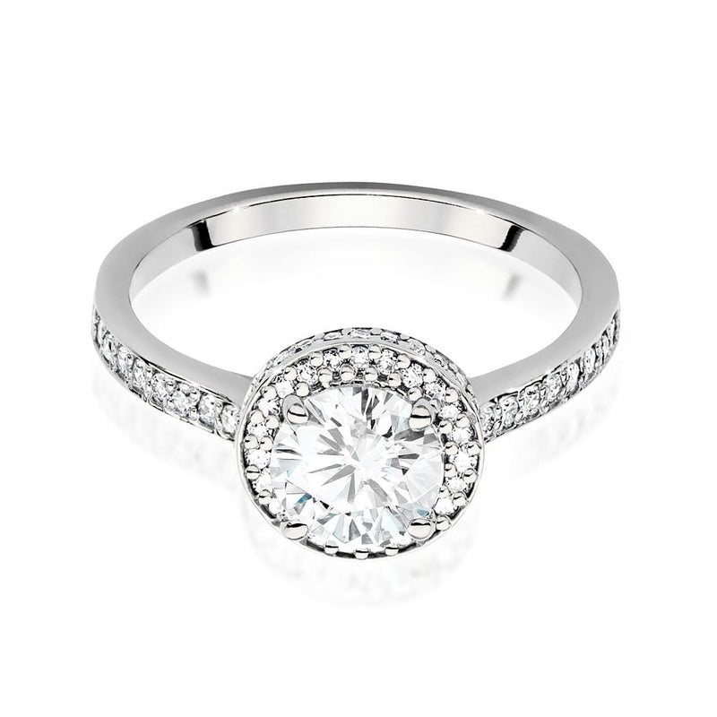Inel Aur 9K cu Diamante Naturale 1.38 ct, imaginea 4 din 5