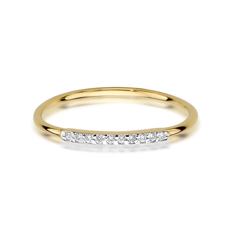 Inel Aur 9K cu Diamante Naturale 0.05 ct, imaginea 2 din 8
