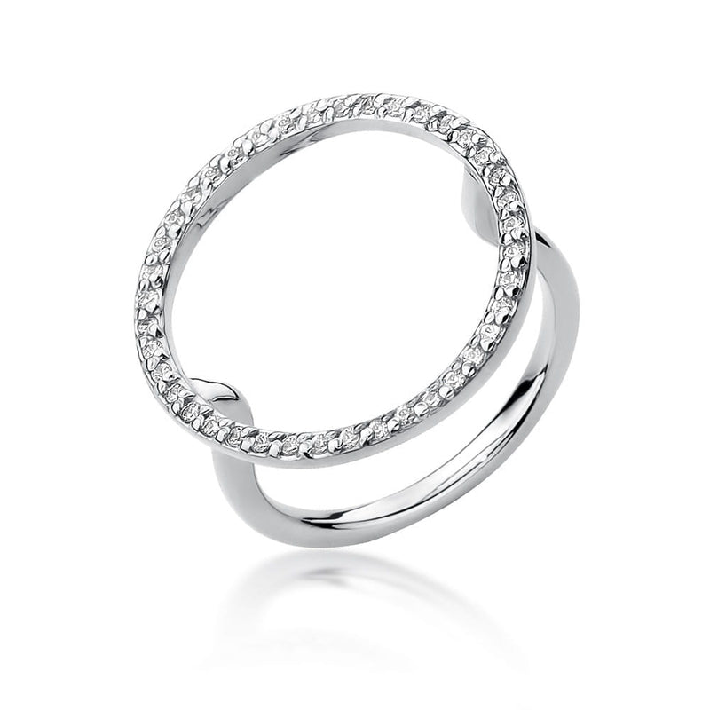 Inel Aur 9K cu Diamante Naturale 0.20 ct, imaginea 4 din 6