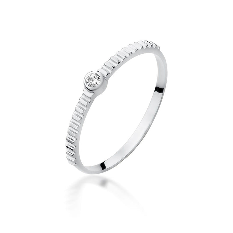 Inel Aur 9K cu Diamant Natural 0.04 ct, imaginea 5 din 8