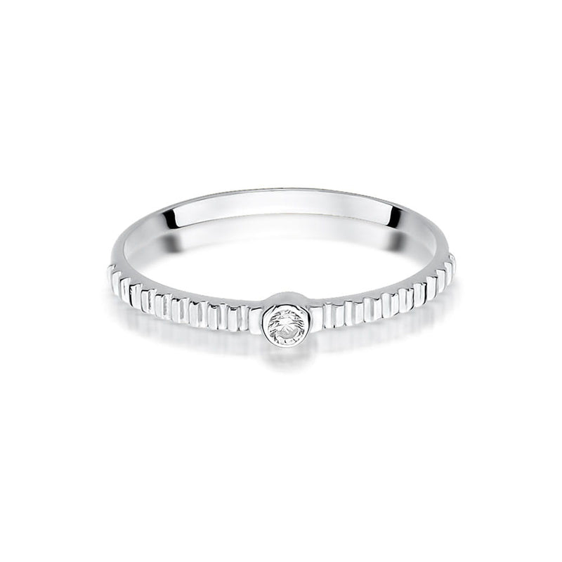 Inel Aur 9K cu Diamant Natural 0.04 ct, imaginea 6 din 8