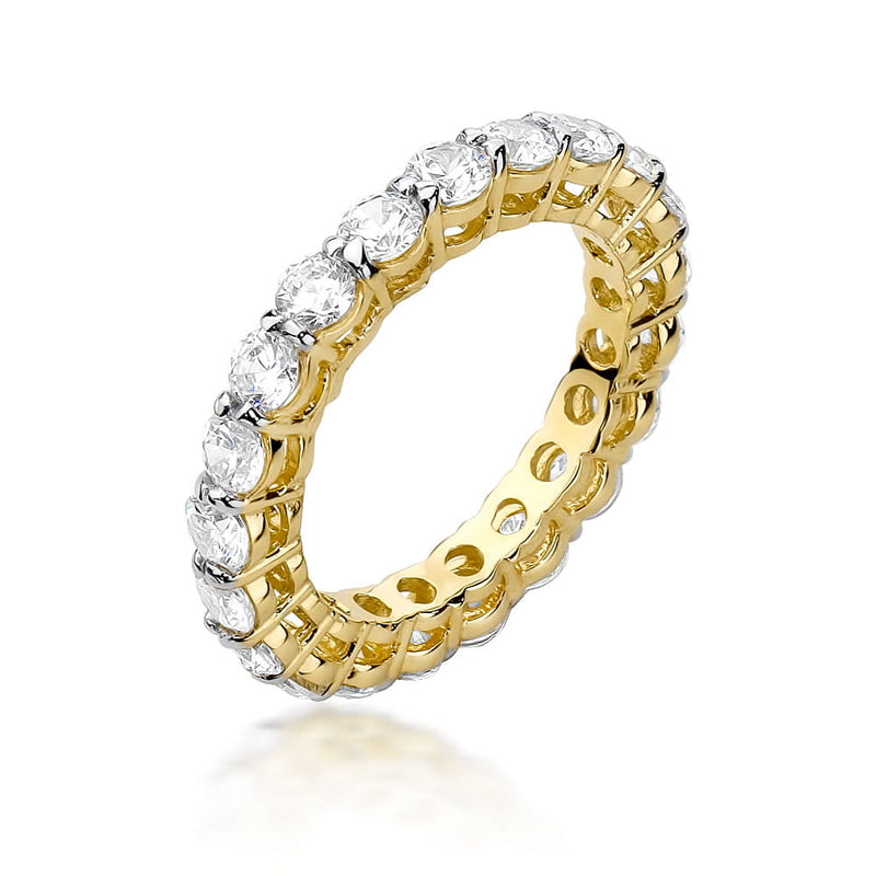 Inel Aur 9K cu Diamant Natural 2.52 ct — Aur galben