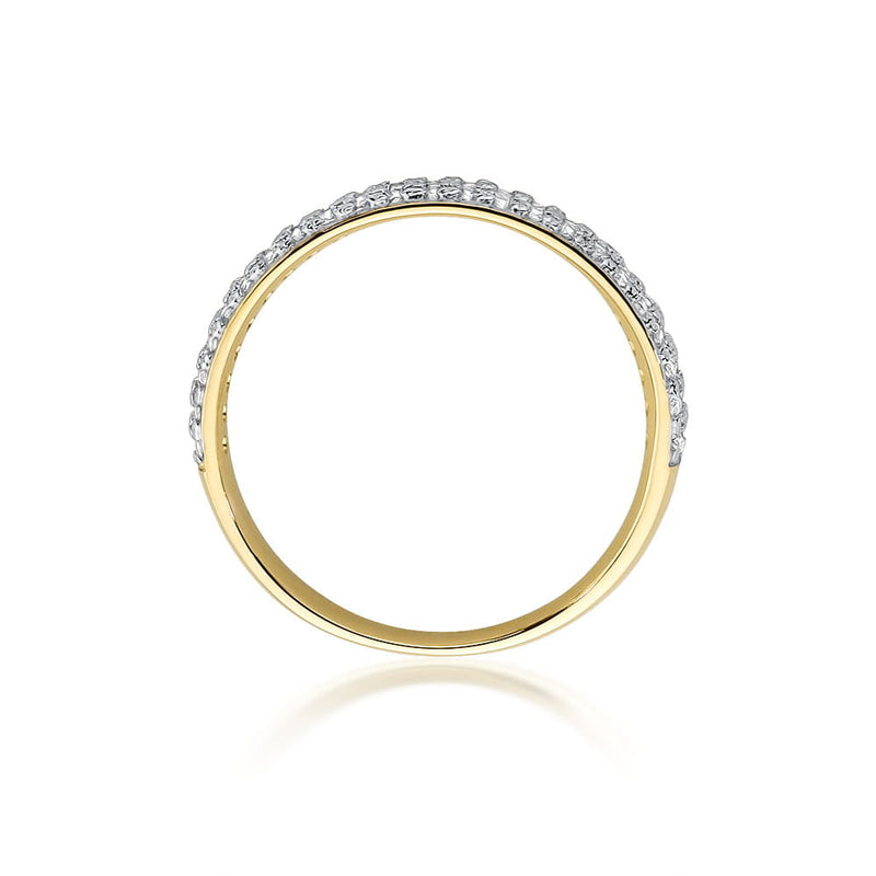 Inel Aur 9K cu Diamante Naturale 0.23 ct, imaginea 3 din 8