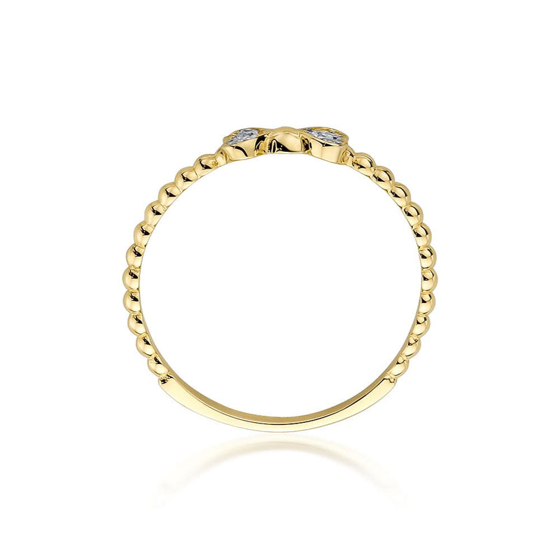 Inel Aur 9K cu Diamante Naturale 0.03 ct, imaginea 3 din 8