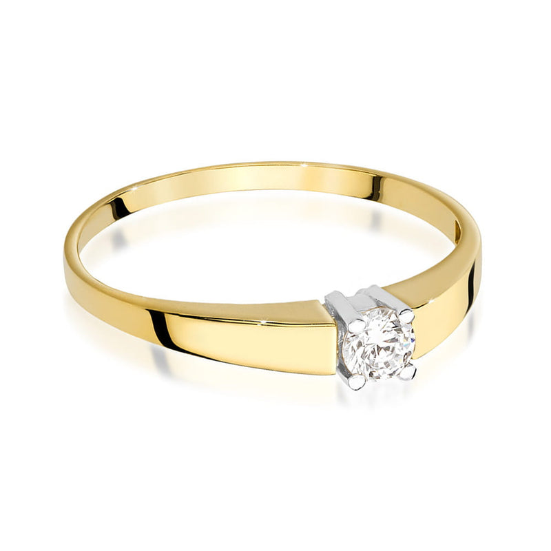 Inel Aur 9K cu Diamant Natural 0.20 ct, imaginea 2 din 6