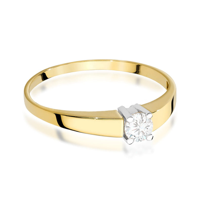 Inel Aur 9K cu Diamant Natural 0.25 ct, imaginea 2 din 6