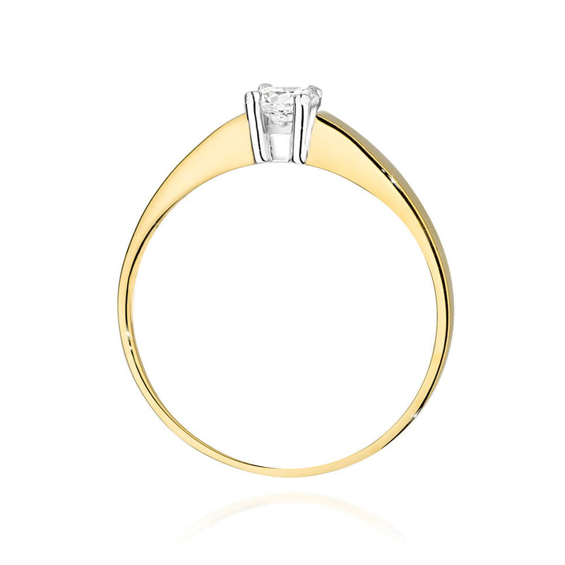 Inel Aur 9K cu Diamant Natural 0.25 ct, imaginea 3 din 6
