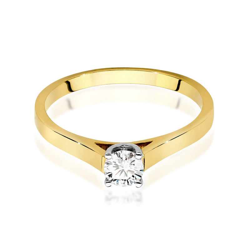 Inel Aur 9K cu Diamant Natural 0.40 ct, imaginea 2 din 6