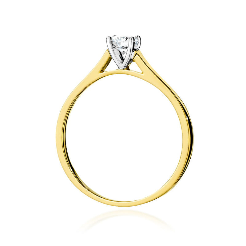 Inel Aur 9K cu Diamant Natural 0.50 ct, imaginea 3 din 6