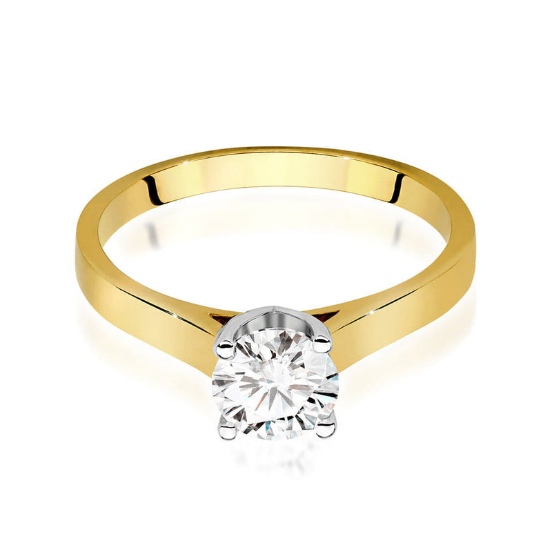 Inel Aur 9K cu Diamant Natural 0.70 ct, imaginea 2 din 6