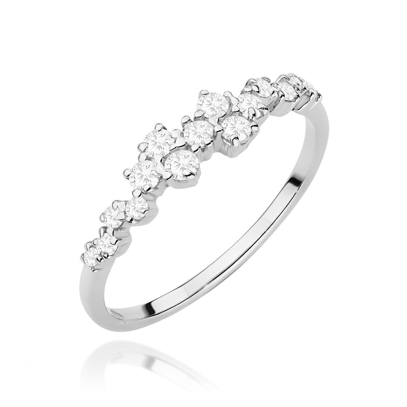 Inel Aur 9K cu Diamante Naturale 0.33 ct, imaginea 5 din 8