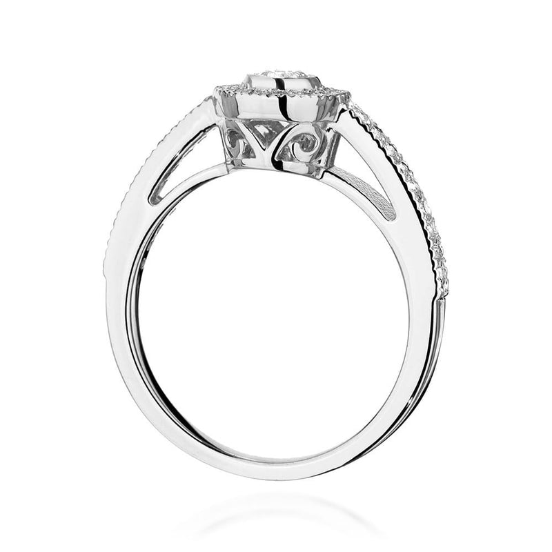 Inel Aur 9K cu Diamante Naturale 0.38 ct, imaginea 7 din 8