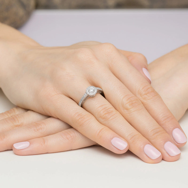Inel Aur 9K cu Diamante Naturale 0.38 ct, imaginea 8 din 8