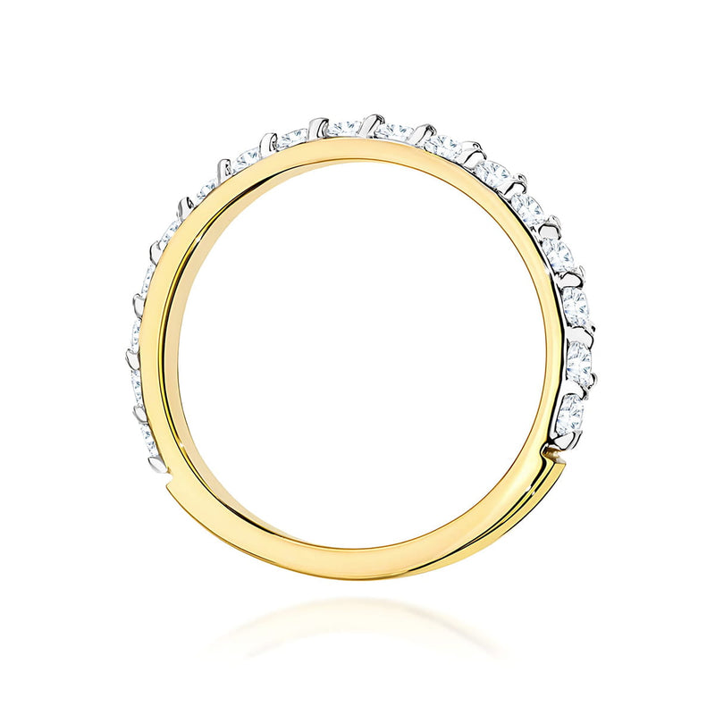 Inel Aur 9K cu Diamante Naturale 0.34 ct, imaginea 3 din 8
