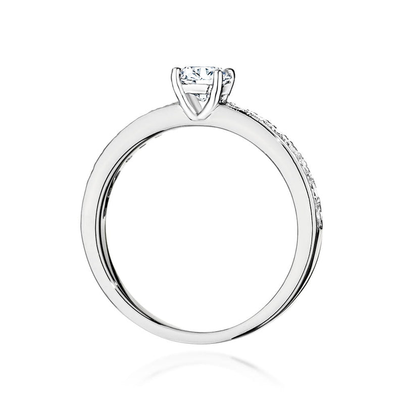 Inel Aur 9K cu Diamante Naturale 0.60 ct, imaginea 6 din 6