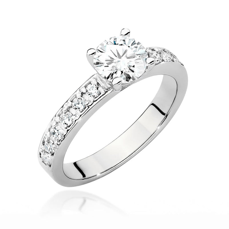 Inel Aur 9K cu Diamante Naturale 0.94 ct, imaginea 4 din 6