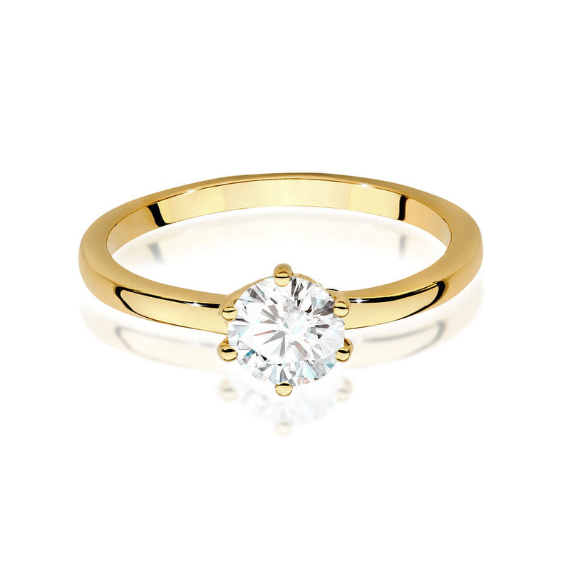 Inel Aur 9K cu Diamant Natural 0.70 ct, imaginea 2 din 6