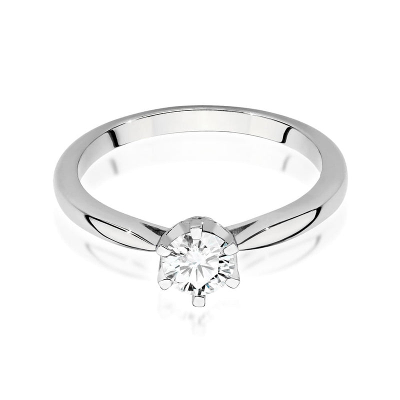 Inel Aur 9K cu Diamante Naturale 0.46 ct, imaginea 5 din 6