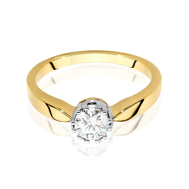 Inel Aur 9K cu Diamant Natural 0.40 ct, imaginea 2 din 6