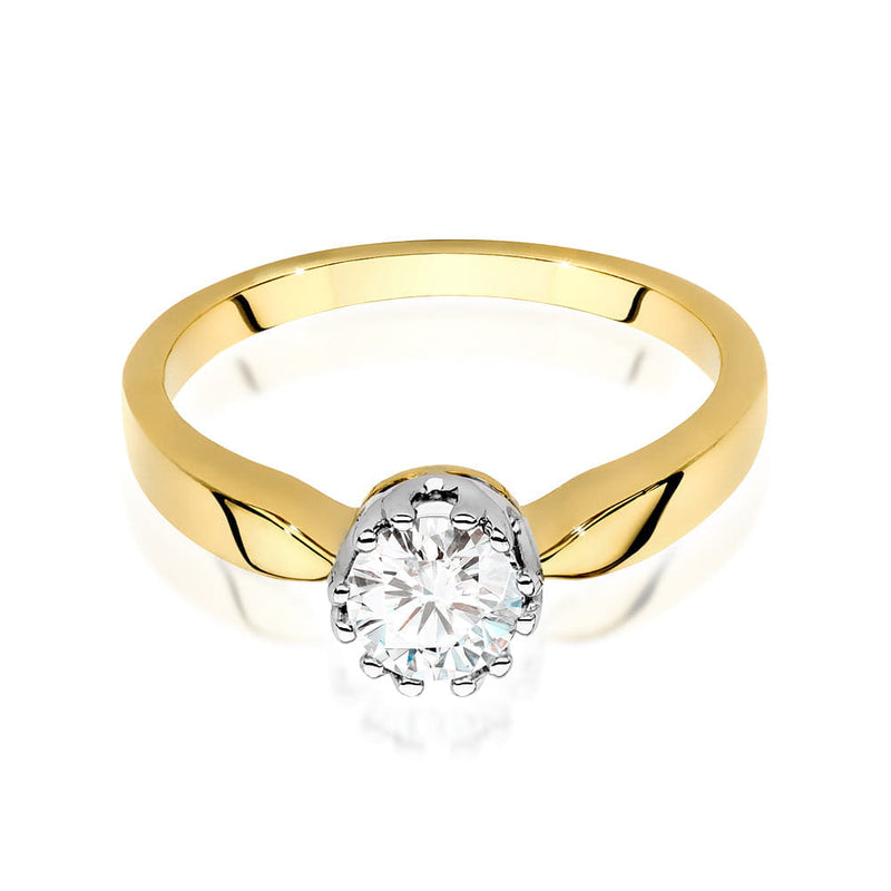Inel Aur 9K cu Diamant Natural 0.50 ct, imaginea 2 din 6