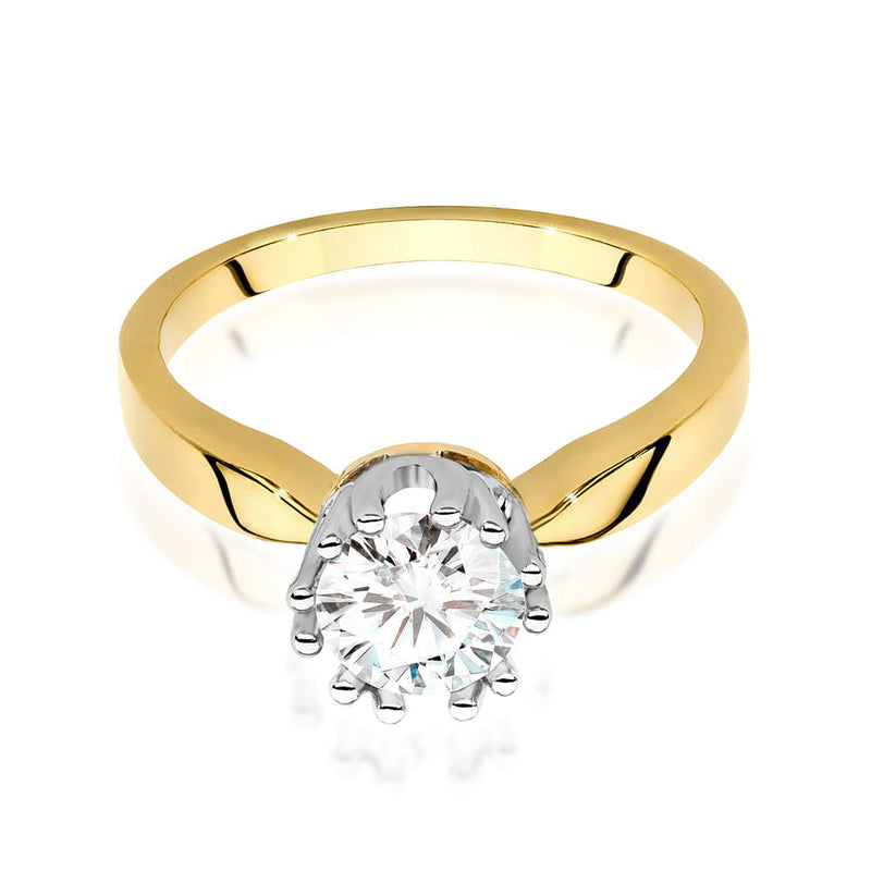Inel Aur 9K cu Diamant Natural 0.70 ct, imaginea 2 din 6