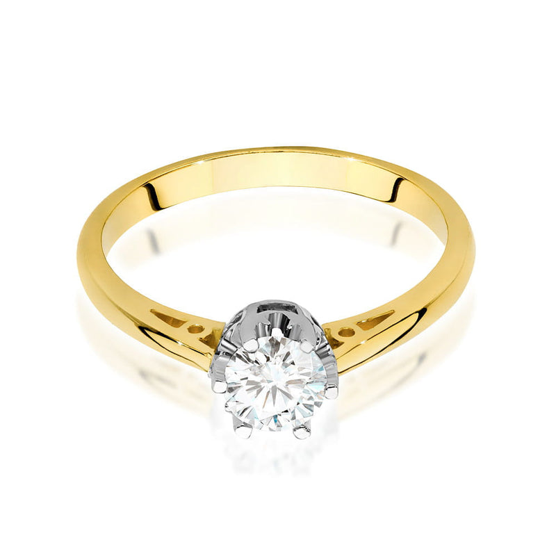 Inel Aur 9K cu Diamant Natural 0.50 ct, imaginea 2 din 6