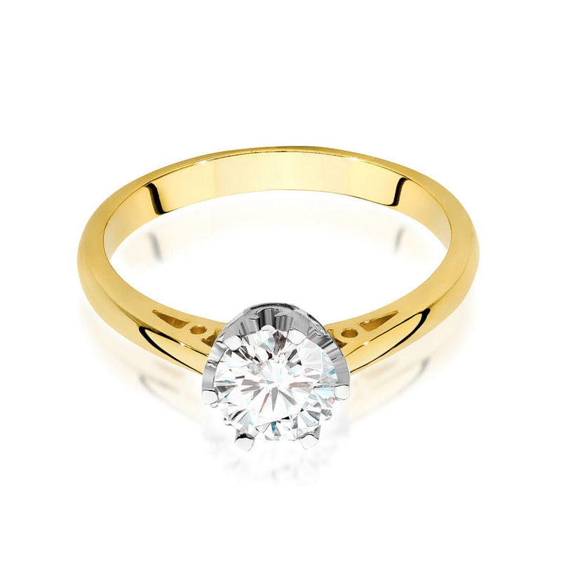 Inel Aur 9K cu Diamant Natural 0.70 ct, imaginea 2 din 6