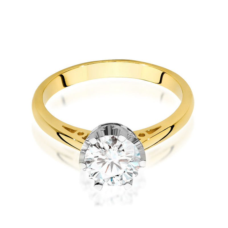 Inel Aur 9K cu Diamant Natural 1.00 ct, imaginea 2 din 6