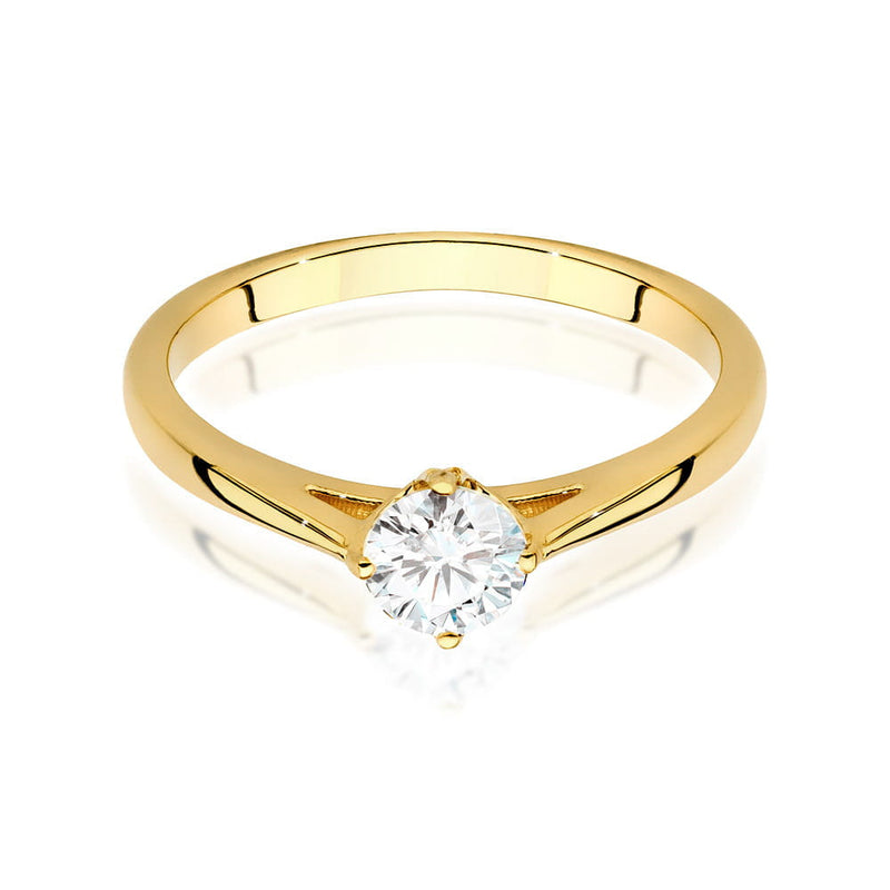 Inel Aur 9K cu Diamant Natural 0.40 ct, imaginea 2 din 6