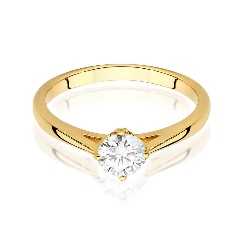 Inel Aur 9K cu Diamant Natural 0.50 ct, imaginea 2 din 6