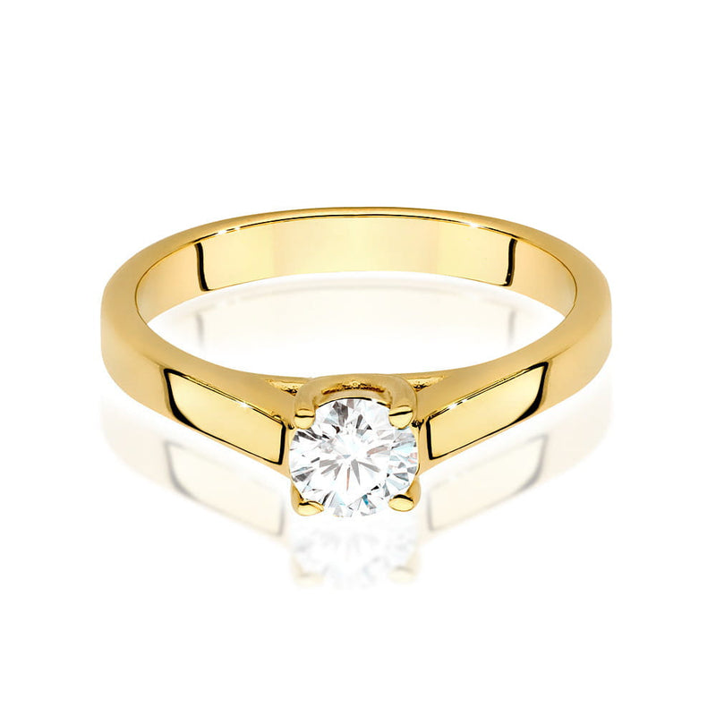 Inel Aur 9K cu Diamant Natural 0.40 ct, imaginea 2 din 6