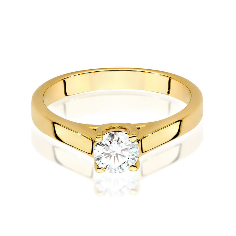 Inel Aur 9K cu Diamant Natural 0.50 ct, imaginea 2 din 6