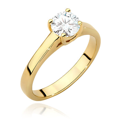 Inel Aur 9K cu Diamant Natural 0.70 ct