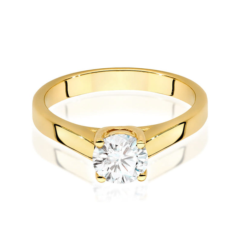 Inel Aur 9K cu Diamant Natural 0.70 ct, imaginea 2 din 6