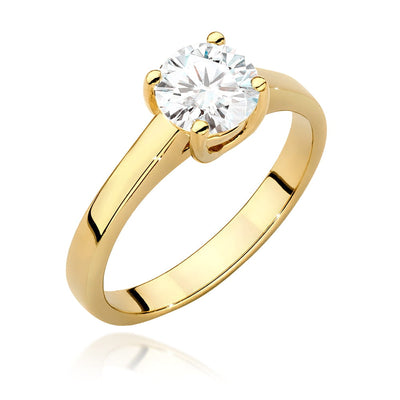 Inel Aur 9K cu Diamant Natural 1.00 ct