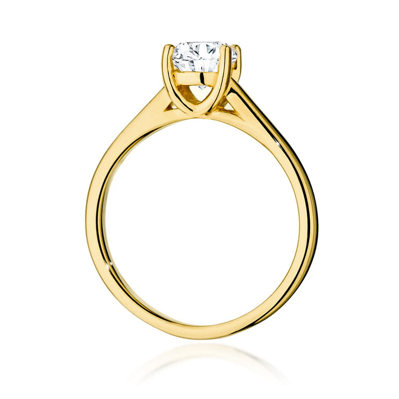 Inel Aur 9K cu Diamant Natural 1.00 ct, imaginea 3 din 6