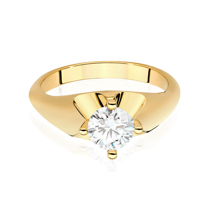 Inel Aur 9K cu Diamant Natural 0.70 ct, imaginea 2 din 6
