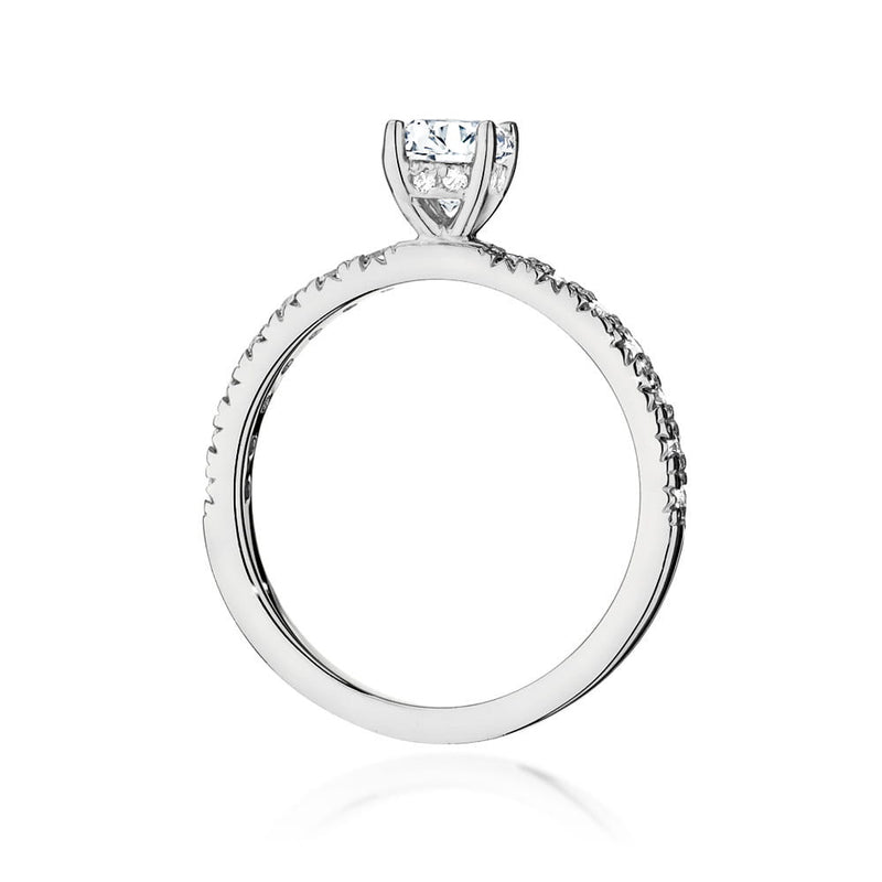 Inel Aur 9K cu Diamante Naturale 0.64 ct, imaginea 6 din 6