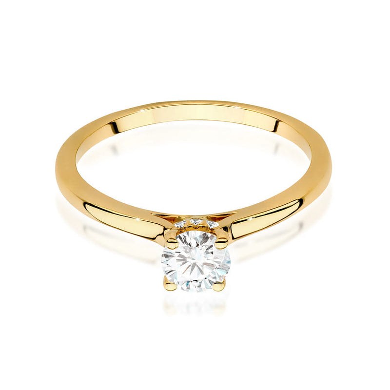 Inel Aur 9K cu Diamante Naturale 0.46 ct, imaginea 2 din 6
