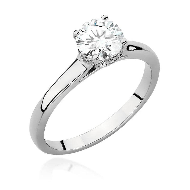 Inel Aur 9K cu Diamante Naturale 0.76 ct, imaginea 4 din 6