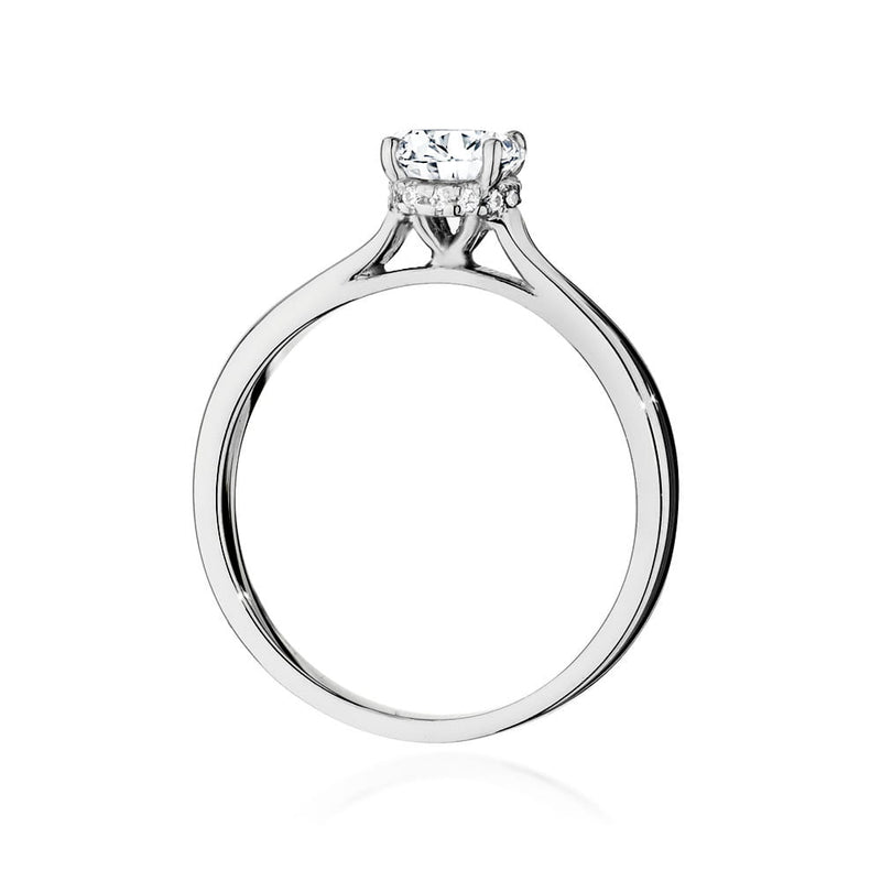 Inel Aur 9K cu Diamante Naturale 0.76 ct, imaginea 6 din 6
