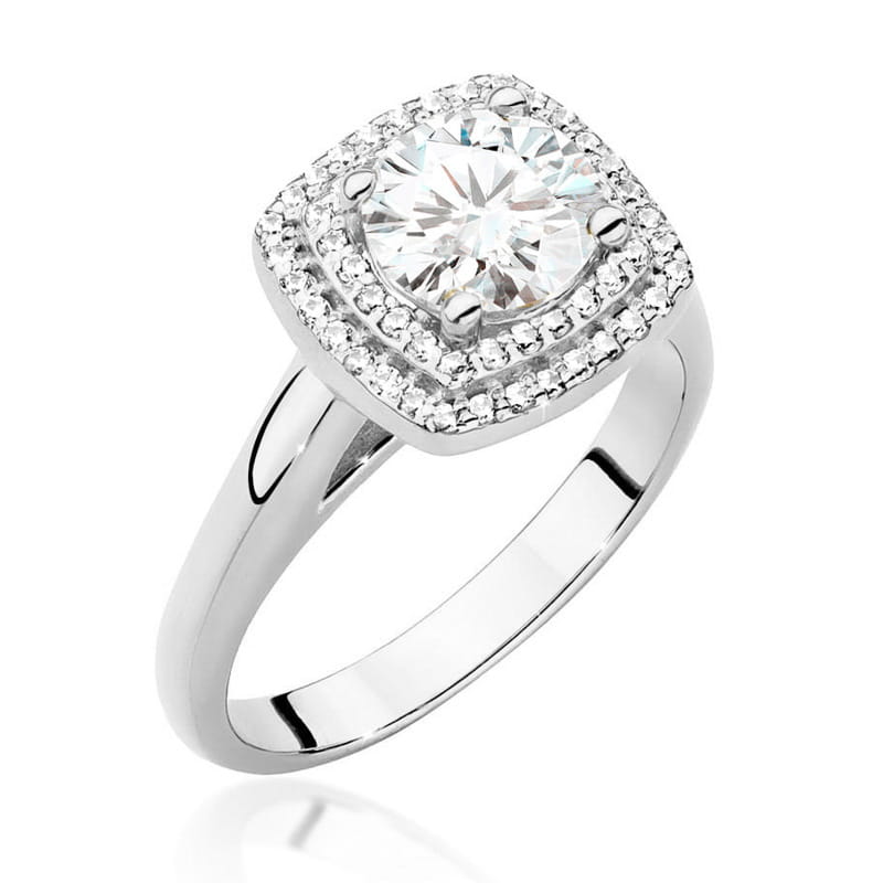 Inel Aur 9K cu Diamante Naturale 1.28 ct, imaginea 4 din 6